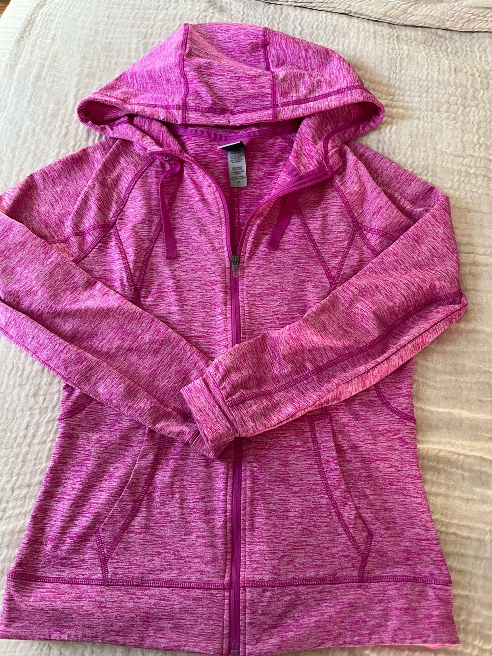 Champion Hot Pink Marled Zip Hoodie